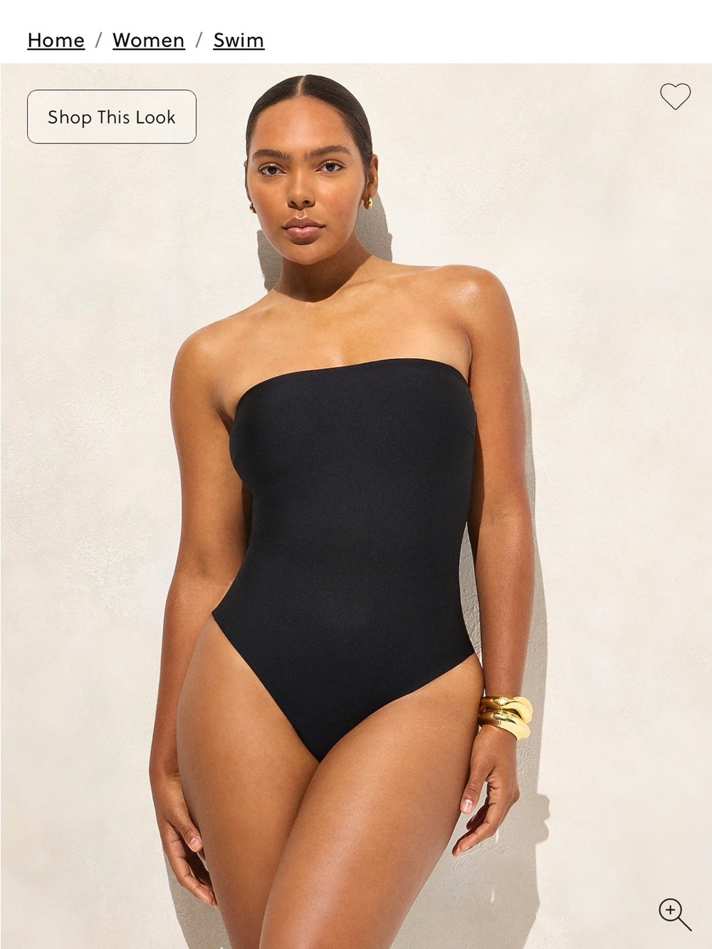 J Crew Gemma bandeau one-piece in Classic Sculpt™ Sz 12